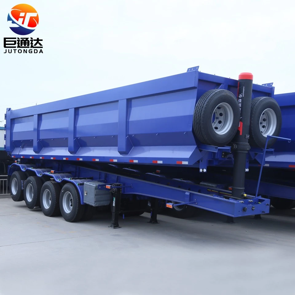 4axles Heavy Duty Rear Dump Semi Trailer For Sand And Gravel Transport Customizable factory