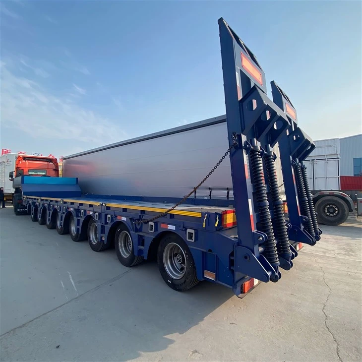Blue Shape 8 Axle Semi Trailer
