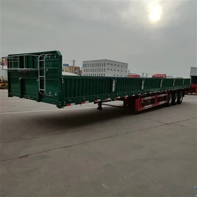 Semitrailer för tung utrustning